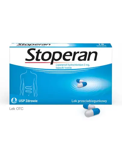 Stoperan 2 mg, 8 kapsułek - Loperamidi hydrochloridum (loperamidu chlorowodorek) 2 mg, kapsułki twarde