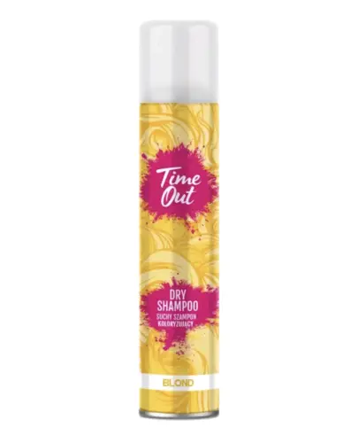 Suchy szampon TIME OUT blond, 200 ml - Suchy szampon z kroplą pigmentu, który odświeża włosy i pomaga zatuszować efekt odrostów i ślady siwizny.