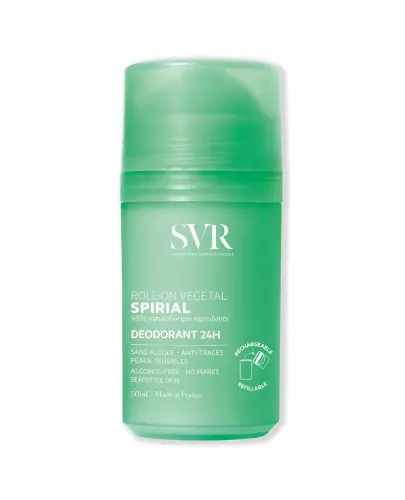 SVR Spirial Vegetal Dezodorant roll-on, 50 ml - Neutralizuje nieprzyjemne zapachy, zapewniając długotrwałą świeżość i komfort