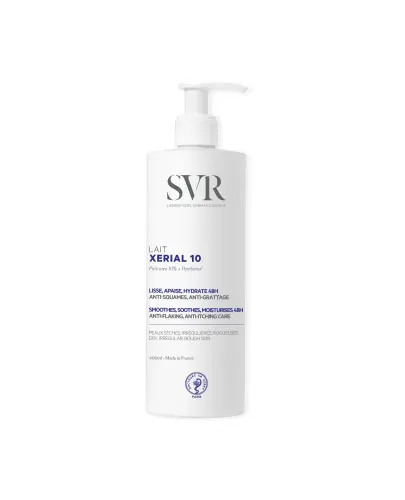 SVR Xerial 10 Lait Intensywnie nawilżające mleczko do ciała, 400 ml - Intensywnie nawilżające mleczko do ciała przywracające komfort skórze suchej i łuszczącej się