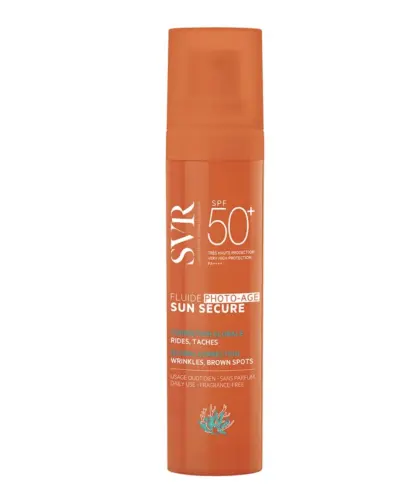 SVR Sun Secure Fluide Photo-Age SPF 50+, 40 ml - Przeciwsłoneczny o transparentnym wykończeniu