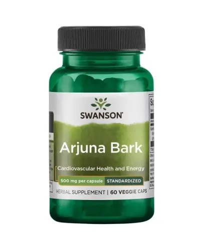 Swanson Arjuna Bark Extract, 60 kapsułek - Ze standaryzowanym ekstraktem z kory migdałecznika