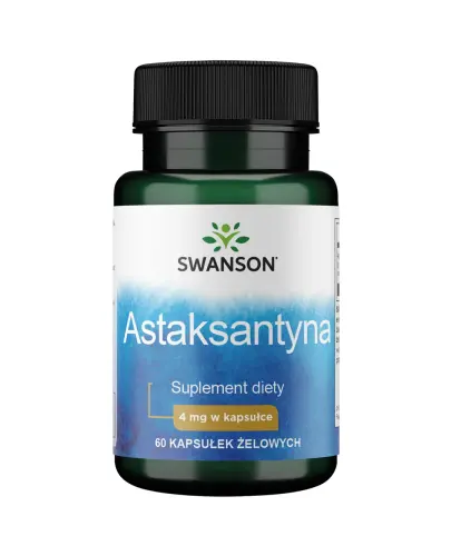 Swanson Astaksantyna 4 mg, 60 kapsułek - Z naturalnym antyoksydantem dla osób dorosłych