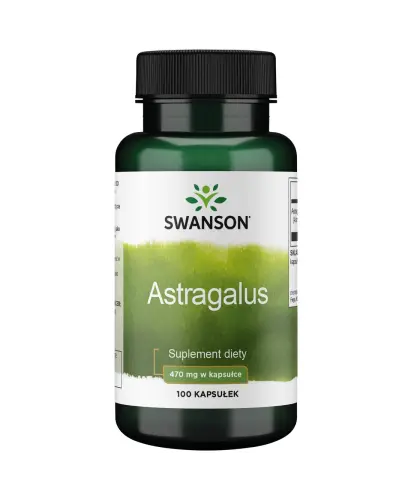 Swanson Astragalus 470 mg, 100 kapsułek - Z ekstraktem z korzenia traganka błoniastego