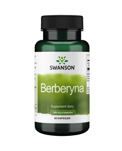 Swanson Berberyna 400 mg, 60 kapsułek - Ze składnikami wspierającymi metabolizm