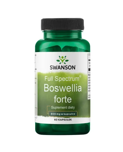 Swanson Full Spectrum Boswellia forte 800 mg, 60 kapsułek - Z Bosweliną pozyskiwaną z żywicy  kadzidłowca indyjskiego