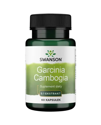 Swanson Garcinia Cambogia extract, 60 kapsułek - Dostarcza 80 mg Garcinia Cambogia na kapsułkę