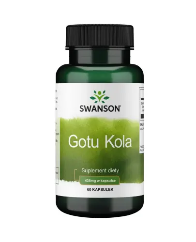 Swanson Gotu Kola 435 mg, 60 kapsułek - Ze składnikami dla naturalnego wzmocnienia organizmu