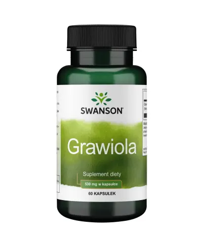 Swanson Grawiola 530 mg, 60 kapsułek - Z graviolą, która wspiera codzienne funkcjonowanie