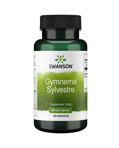 Swanson Gymnema Sylvestre 400 mg, 100 kapsułek - Zawiera liście Gymnema Sylvestre