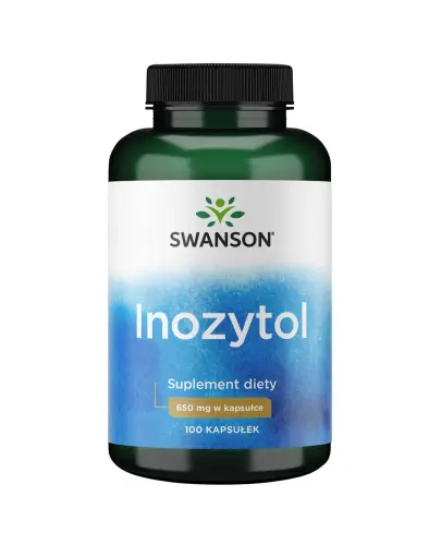 Swanson Inozytol 650 mg, 100 kapsułek - Kapsułki zawierające 650 mg inozytolu