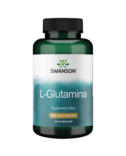 Swanson L-Glutamina 500 mg, 100 kapsułek - Dla osób dorosłych