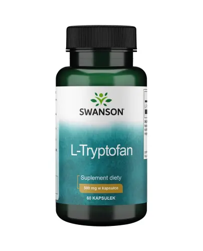 Swanson L-Tryptofan 500 mg, 60 kapsułek - Suplement diety w kapsułkach