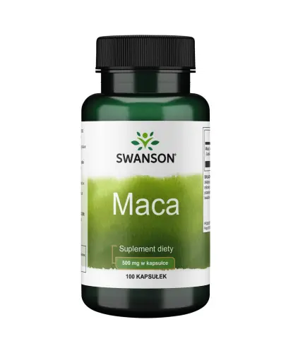 Swanson Maca 500 mg, 100 kapsułek - Korzeń pieprzycy peruwiańskiej (Lepidium meyenii)