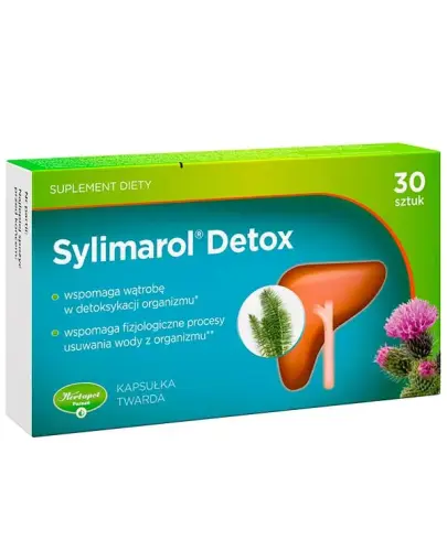 Sylimarol Detox, 30 kapsułek twardych - Suplement diety z wyciągami roślinnymi