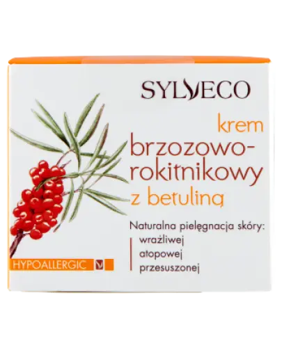 Sylveco Krem brzozowo-rokitnikowy z betuliną, 50 ml - Krem przeciwstarzeniowy do pielęgnacji każdego typu cery