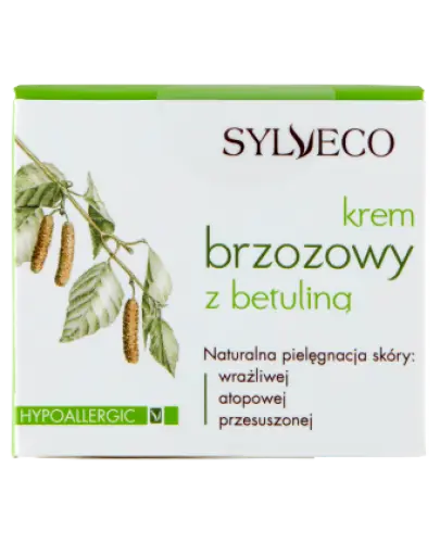 Sylveco Krem brzozowy z betuliną, 50 ml - Do skóry atopowej, silnie przesuszonej i wymagającej regeneracji