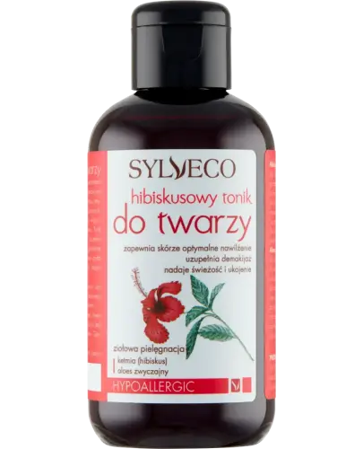 Sylveco Hibiskusowy tonik do twarzy, 150 ml - Żelowy tonik do każdego typu cery