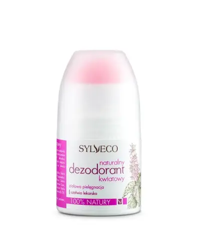 Sylveco Naturalny dezodorant kwiatowy, 50 ml - Neutralizuje nieprzyjemny zapach i absorbuje pot