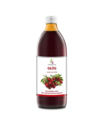 Symbiotics Sok z głogu, 500 ml - Naturalny suplement diety w płynie