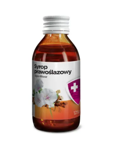 Syrop prawoślazowy, 125 g - Syrop, który osłania błony śluzowej jamy ustnej i gardła chroniąc przed podrażnieniem