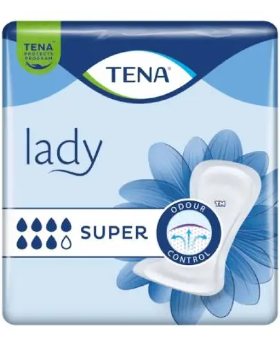 TENA Lady Super, 30 sztuk - Ochrona w średnim i ciężkim stopniu nietrzymania moczu