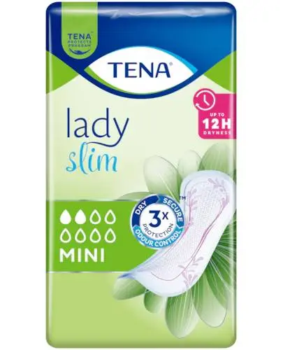 TENA Lady Slim Mini, 20 sztuk - Dyskretna ochrona przed lekkim nietrzymaniem moczu