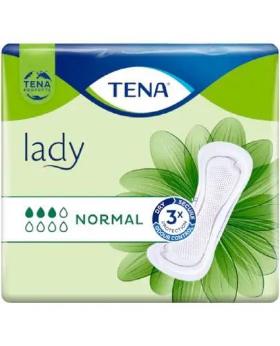 TENA Lady Normal, 12 sztuk - Zaprojektowane z myślą o ochronie w lekkim i średnim stopniu nietrzymania moczu