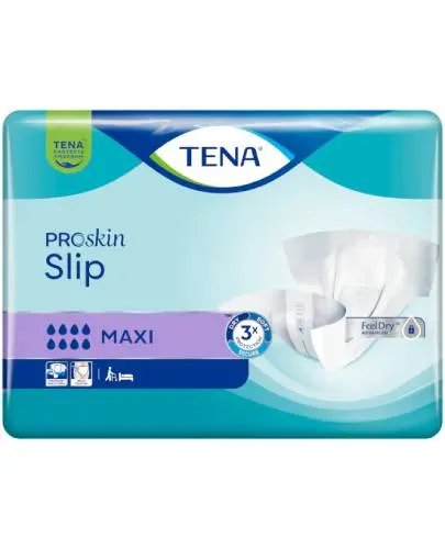 TENA Slip ProSkin Maxi L, 10 sztuk - Ochrona w ciężkim i bardzo ciężkim stopniu nietrzymania moczu