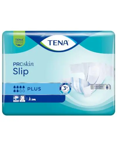 TENA Slip ProSkin Plus M, 30 sztuk - Uniwersalny produkt na nietrzymanie moczu w średnim i ciężkim stopniu