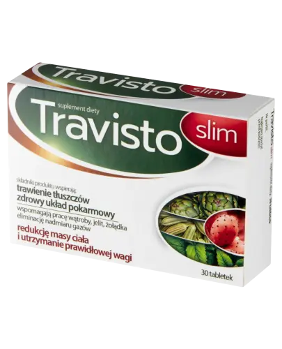 Travisto Slim, 30 tabletek - Z wyciągami ziołowymi, które wspomagają pracę wątroby