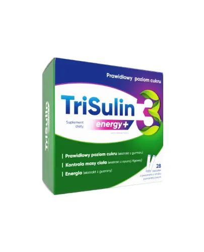 Trisulin Energy +, 28 saszetek - Suplement diety z ekstraktami roślinnymi