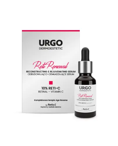 Urgo Dermoestetic Reti Renewal, serum odbudowująco-odmładzające, 30 ml - Przeciwstarzeniowe  z 10% kompleksem RETI-C