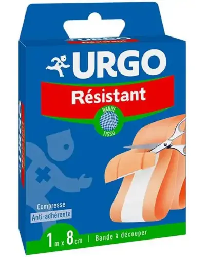 URGO Resistant, do cięcia, 1 m x 8 cm  - Plaster z opatrunkiem do ochrony powierzchownych ran