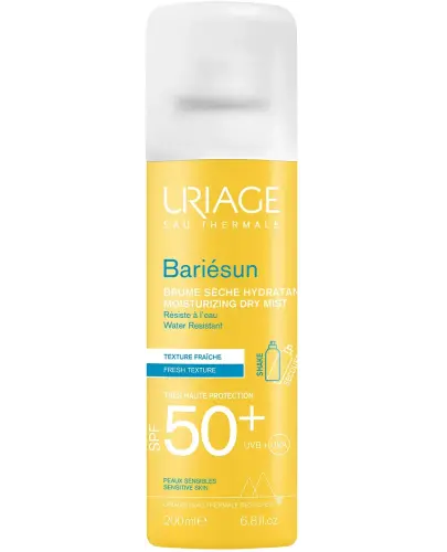 Uriage Bariesun Mgiełka SPF 50, 200 ml - Ochrona twarzy i ciała z wysokim filtrem przeciwsłonecznym