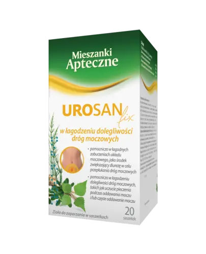 Urosan fix, 20 saszetek - Łagodzenie dolegliwości dróg moczowych