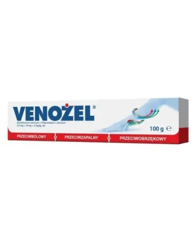 Venożel, 100 g - Żel przeciwbólowy, przeciwzapalny, przeciwobrzękowy