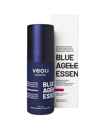 Veoli Botanica Blue Ageless Essence Wypełniająco-ujędrniające serum, 30 ml - Które wygładza drobne linie i zmniejsza widoczność zmarszczek