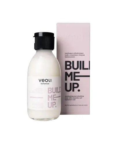 Veoli Botanica Build Me Up Nawilżająco-odbudowujący tonik z ceramidami i kwasem hialuronowym, 150 ml - Intensywnie odżywia skórę