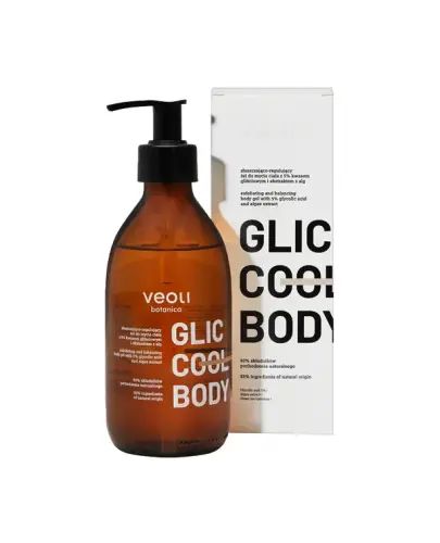 Veoli Botanica Glic Cool Body Żel do mycia ciała, 280 ml - Który dogłębnie i dokładnie oczyszcza skórę 