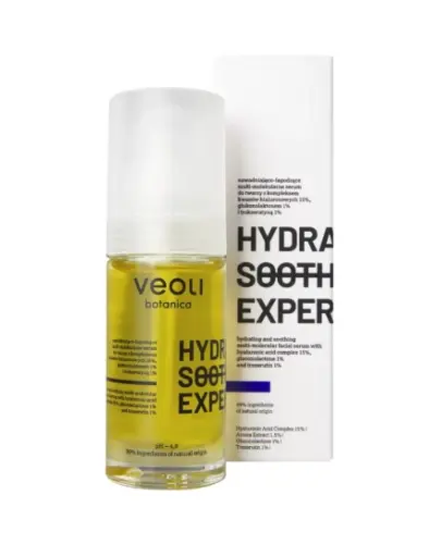 Veoli Botanica Hydra Soothing Expert Serum do twarzy, 30 ml - Które zapewnia łagodzenie i nawodnienie skóry