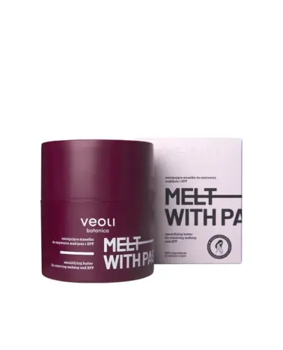 Veoli Botanica Melt With Passion Emulgujące masełko do zmywania makijażu i SPF, 40 ml - Innowacyjne i higieniczne opakowanie