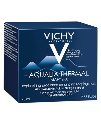 Vichy Aqualia Thermal SPA, żel-krem na noc, 75 ml - Z kwasem hialuronowym i wodą termalną