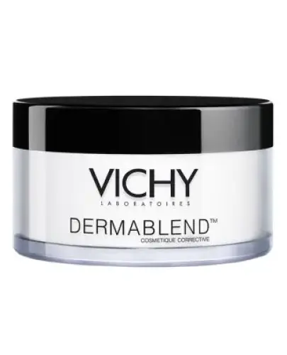 Vichy Dermablend Puder utrwalający, 28 g - Transparenty, otula skórę warstwą ochronną, przedłużając trwałość makijażu