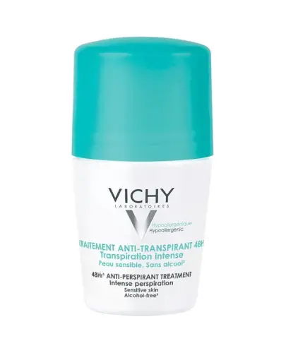 Vichy antyperspirant 48 H, 50 ml - Kulka zielona, kuracja przeciw nadmiernemu poceniu 