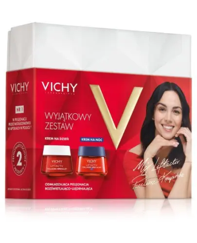 Vichy Liftactiv Collagen Specialist krem na dzień, 50 ml + krem na noc, 50 ml - Zestaw do pielęgnacji cery z oznakami utraty kolagenu 