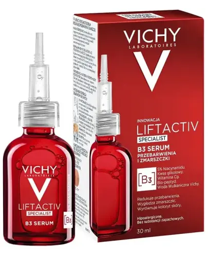 Vichy Liftactiv Specialist B3, serum na przebarwienia i zmarszczki, 30 ml - Redukuje przebarwienia i wyrównuje koloryt skóry