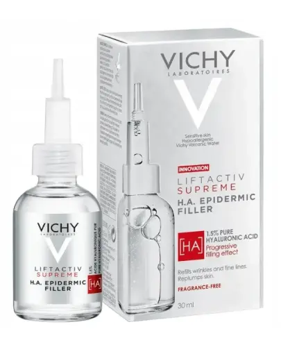 Vichy Liftactiv Supreme H.A. Epidermic Filler, serum przeciwzmarszczkowe, 30 ml - Zkwasem hialuronowym na twarz i okolice oczu