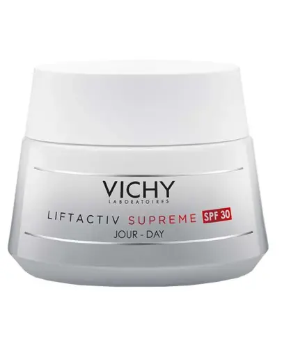 Vichy Liftactiv Supreme HA SPF 30, krem do twarzy na dzień, 50 ml - Ujędrniający, z kwasem hialuronowym. Chroni przed promieniowaniem UVA i UVB