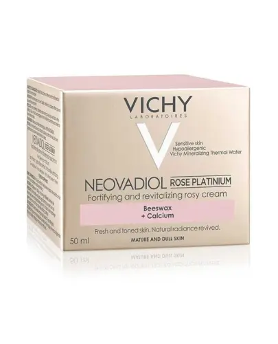 Vichy Neovadiol Rose Platinium krem do twarzy na dzień, 50 ml - Wzmacniająco-rewitalizujący dla skóry dojrzałej pozbawionej blasku.